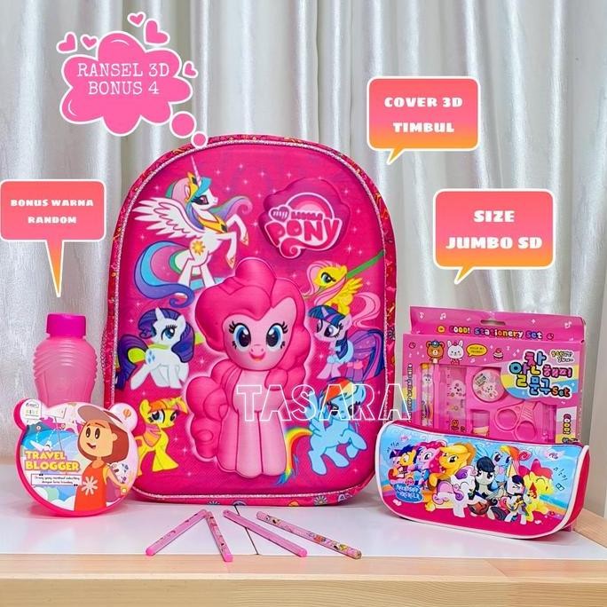 

Diskon Tas Anak Perempuan Sd Tk 3D Timbul Motif Pony Tas Punggung Fashion