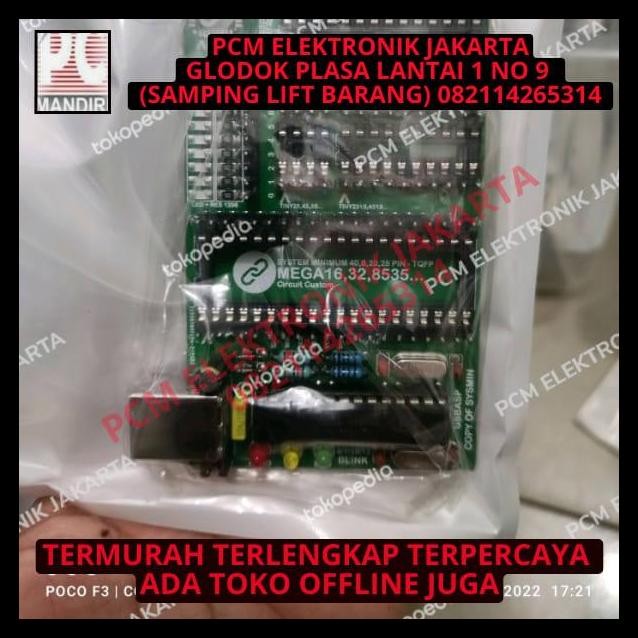 GRATIS ONGKIR MINIMUM SYSTEM ATMEGA16 ATMEGA32 ATMEGA8535+DOWNLOADER/PROGRAMER IC