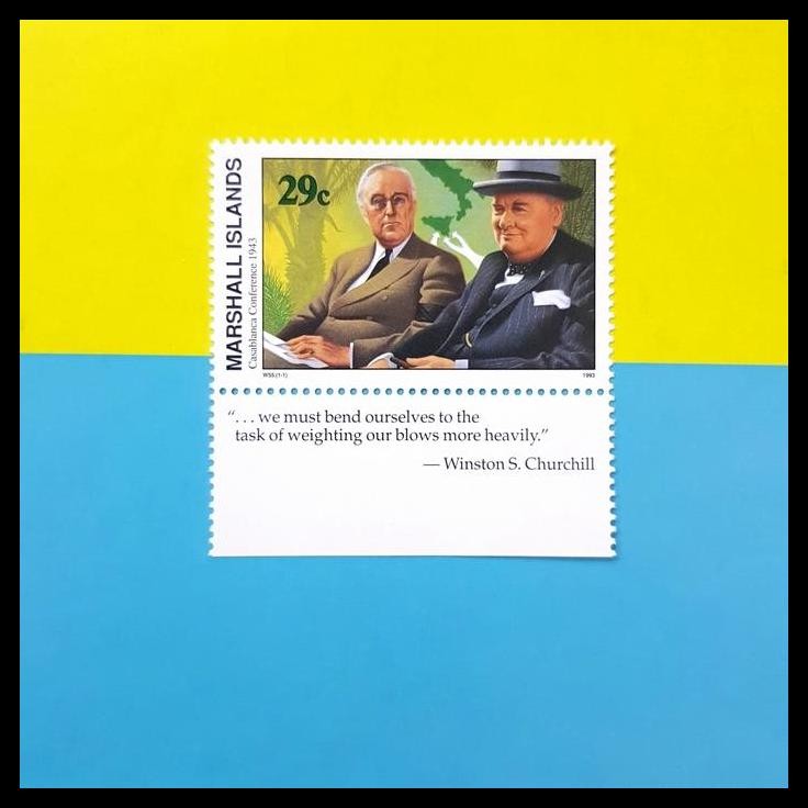 

BEST DEAL PRANGKO/PERANGKO PERANG DUNIA II. CASABLANCA CONFERENCE 1943 !!!!!!