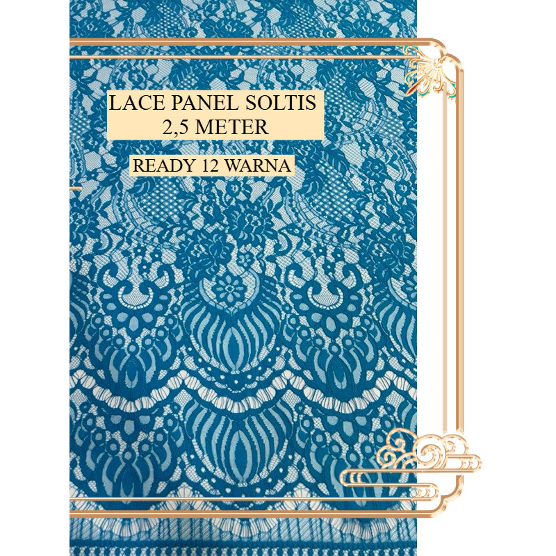 Lace Panel Brukat / Kain Brukat / Brukat Semi Prancis / Brokat panel soltis