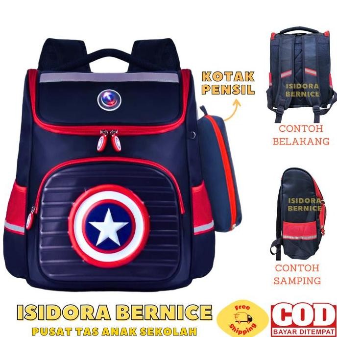 

Spesial Tas Sekolah Anak Tk Laki Tabung Karakter Led Bahan Kuat Dan Tebal