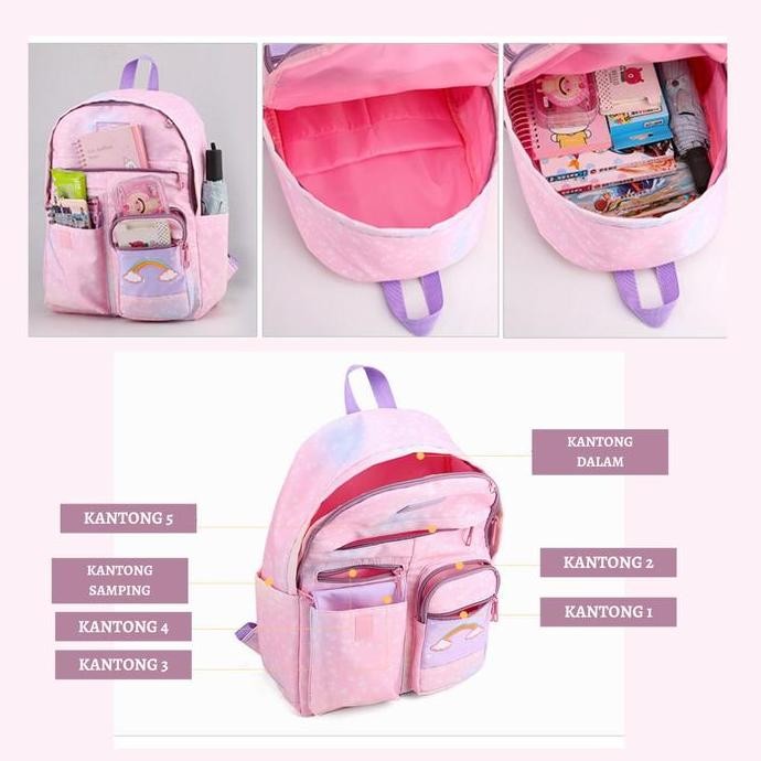 

Terjangkau Tas Sekolah Ransel Anak Sd/Smp/Sma Cewek Warna Tie Dye Rainbow Cantik Waterproof (Tahan Air) 179 Fashion