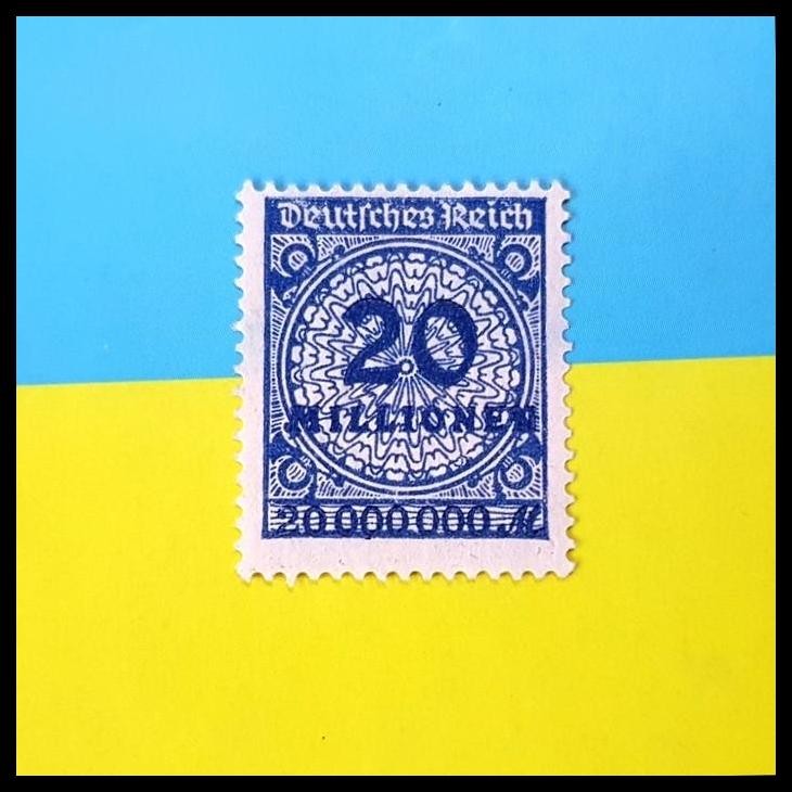 

DISKON PRANGKO/PERANGKO JERMAN 1928. MASA HYPERINFLATION, 20 000 000 MARK !