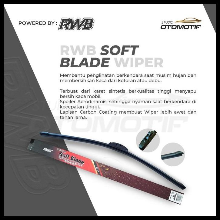 TERMURAH RWB S52 WIPER INNOVA REBORN VENTURER SOFT FRAMELESS WIPER REBORN 