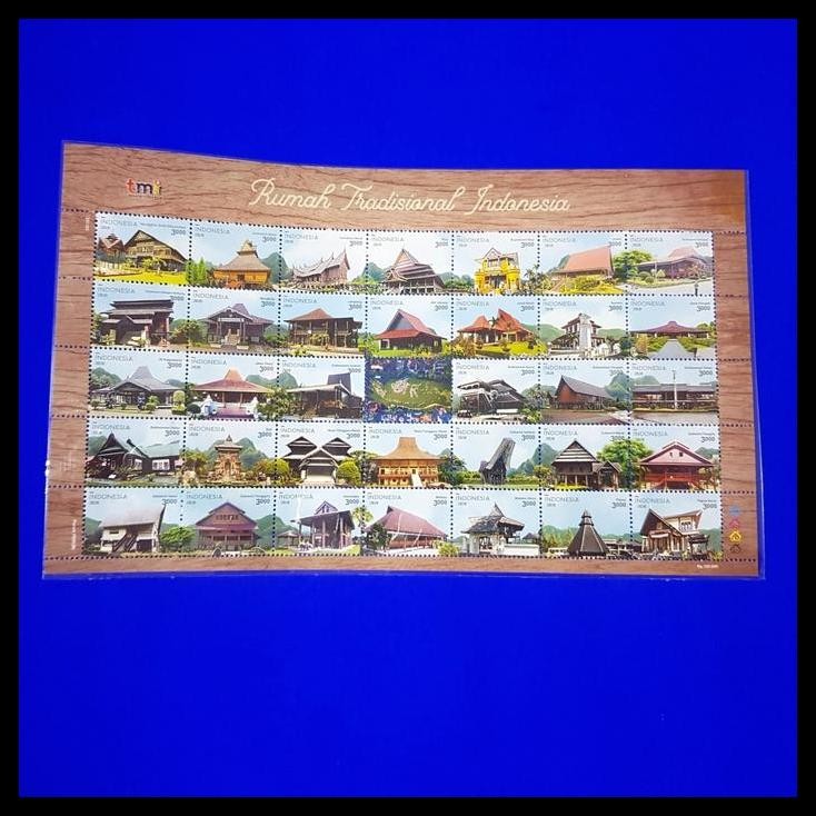 

BEST DEAL PERANGKO/PRANGKO INDONESIA. RUMAH TRADISIONAL INDONESIA. FULLSHEET !!
