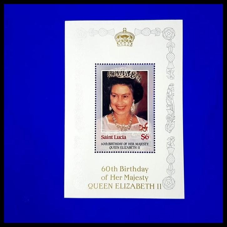 

TERBARU PRANGKO QUEEN ELIZABETH II. 60TH BIRTHDAY DARI SAINT LUCIA. KAT. 49K !!