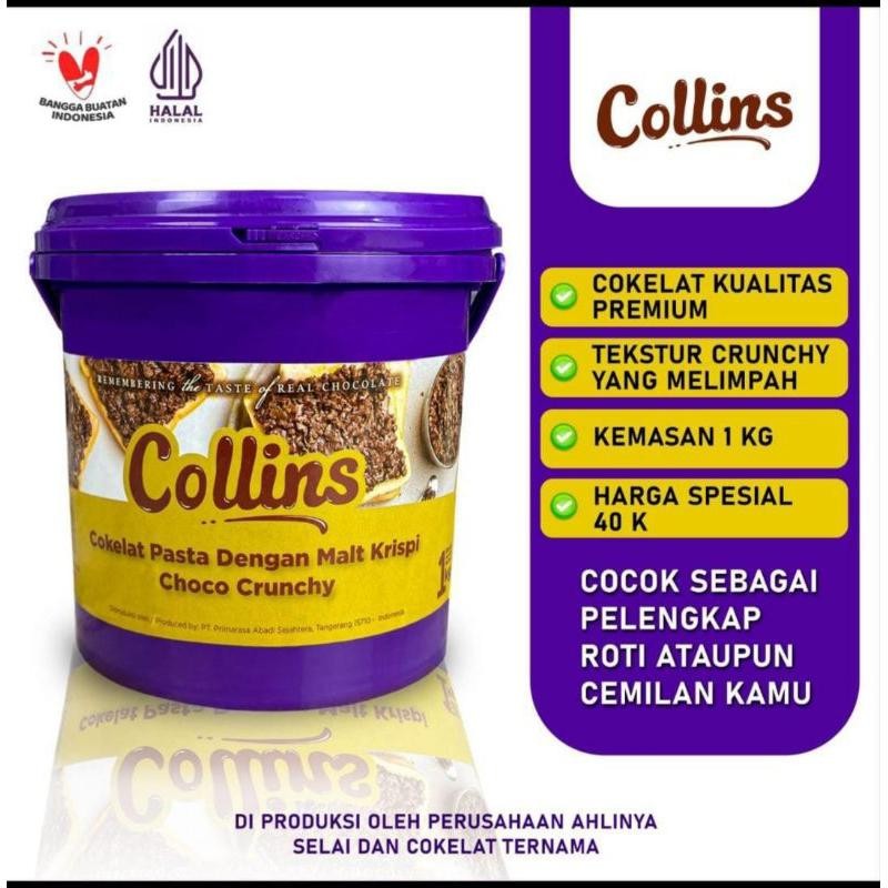 

Cri Collins Choco Crunchy 1Kg / Selei Collins Coklat Crunchy 1Kg Baru