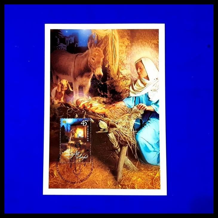 

HOT DEAL PRANGKO NATAL/CHRISTMAS TH 2000 AUSTRALIA. MAXI CARD ~ BABY JESUS !
