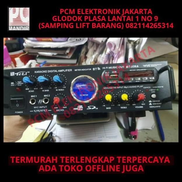 DISKON USB MP3 AMPLIFIER BLUETOOTH BT-339A FM RADIO BUAT MOBIL RUMAH KARAOKE 