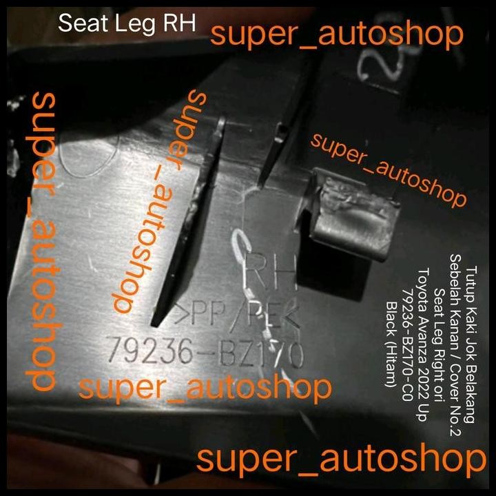 TERMURAH TUTUP KAKI JOK BELAKANG KANAN AVANZA 2022 UP 79236-BZ170-C0 BLACK ORI 