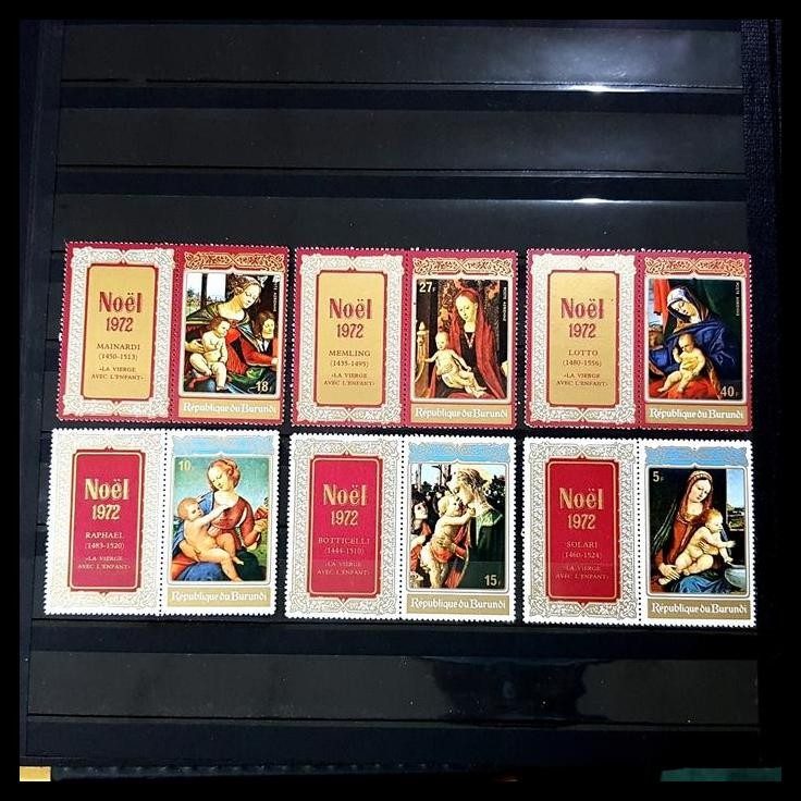 

TERBARU PERANGKO/PRANGKO NATAL ~ CHRISTMAS/NOL 1972 DARI BURUNDI. SET. MNH !!!!!