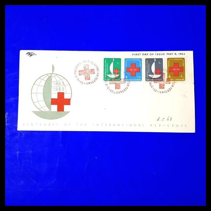 

TERMURAH PRANGKO INDONESIA. 1963. SHP CENTENARY OF THE INTERNATIONAL RED CROSS !!