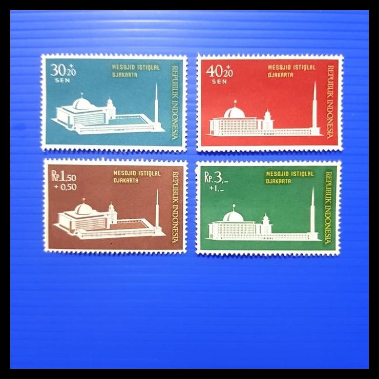 

DISKON PERANGKO/PRANGKO INDONESIA 1962. MESDJID ISTIQLAL, DJAKARTA. SET !!!!!!