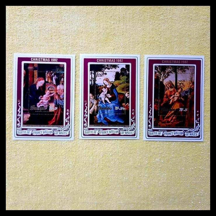 

TERMURAH PRANGKO CHRISTMAS/NATAL 1982. PENRHYN. 3 LBR SS. VIRGIN AND CHILD !!