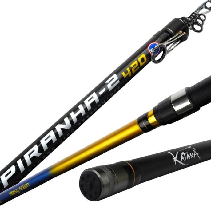 Joran Pancing Teleskopic Surf Katana Piranha Ring Fuji Termurah