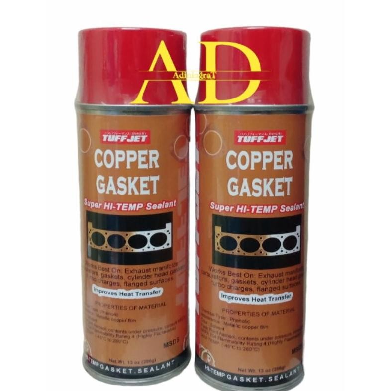 Tuffjet Cooper Gasket Spray 400 Ml/Copper Gasket Hi-Temp/Gasket Hi-Temp Terlaris