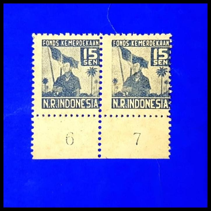

TERMURAH PRANGKO REVOLUSI 1946. S16A 15 SEN FONDS KEMERDEKAAN. PERFORASI GESER !!!!!