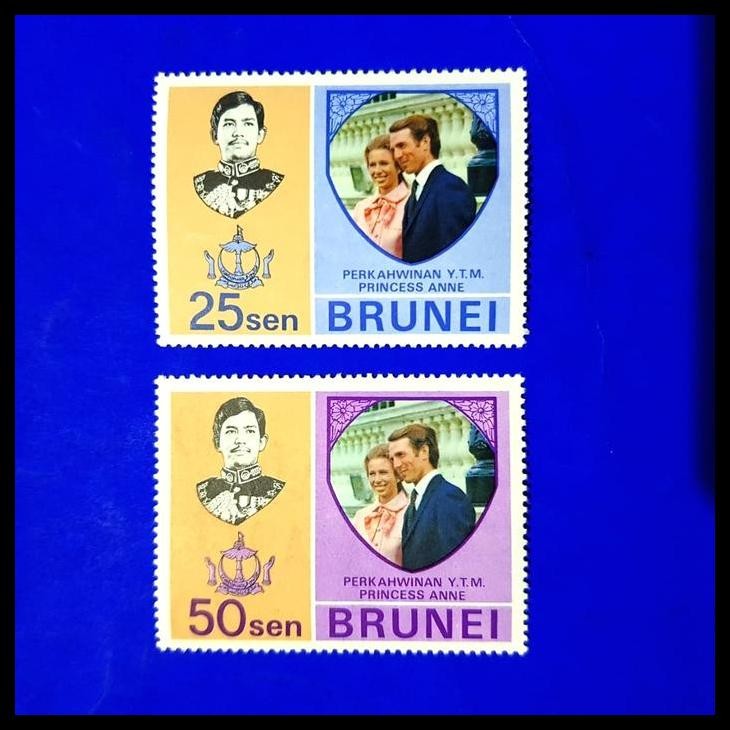

BEST DEAL PERANGKO/PRANGKO BRUNEI. 1973. ROYAL WEDDING !!!!