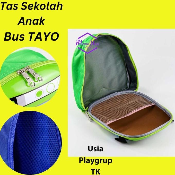 

Miliki Tas Punggung Bus Tayo Anak Cowok Cewek Playgrup Tk Sd Ransel Backpack