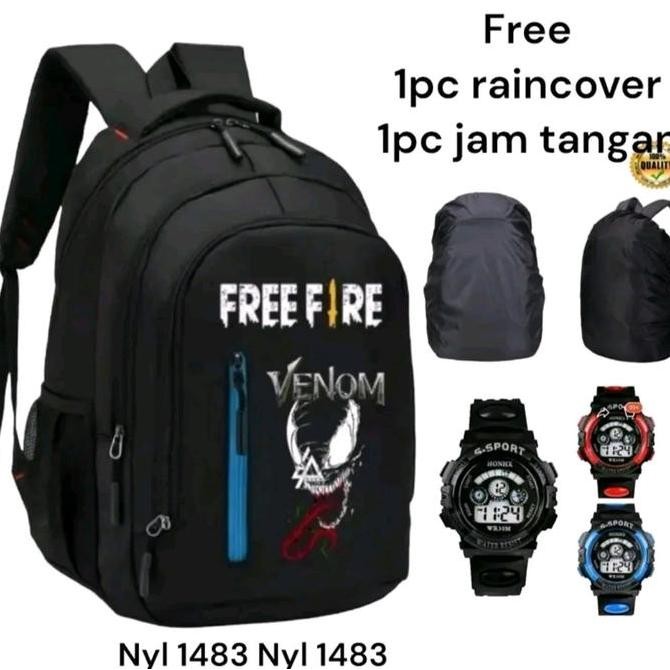 

Diskon Tas Sekolah Sd Smp Sma Laki Laki Ransel Anak Sekolah Paket Jam Digital Dan Sarung Jas Hujan Tas Anti Air Tas Ransel Serbaguna Muat Laptop Ukuran 14" Inch Tas Ransel Venom Viral Setrip Fashion