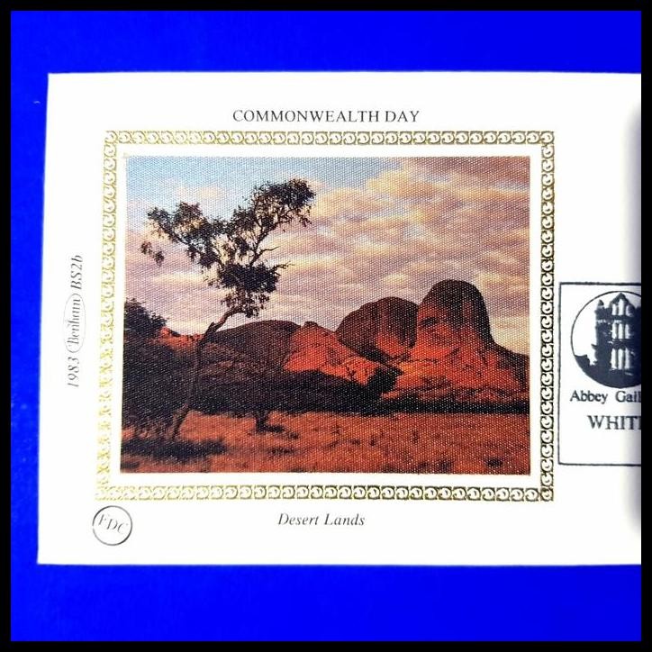 

TERMURAH PRANGKO GREAT BRITAIN/INGGRIS SILK COVER DESERT LANDS ~ COMMONWEALTH
