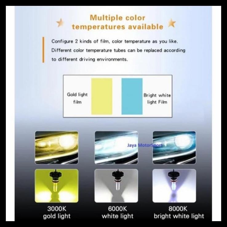 BEST DEAL LAMPU DEPAN MOBIL KARIMUN WAGON R LED X3 H11 H4 UNIVERSAL 