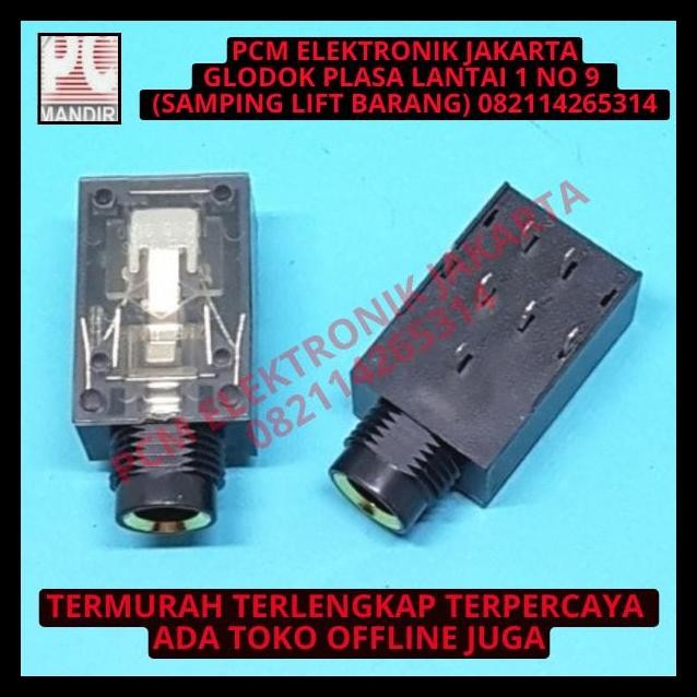TERBARU SOKET SOCKET AKAI PHONE STEREO 7P 7PIN 7 PIN 7KAKI KAKI PCB 
