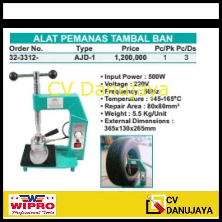 TERMURAH ALAT PEMANAS TAMBAL BAN LISTRIK WIPRO 