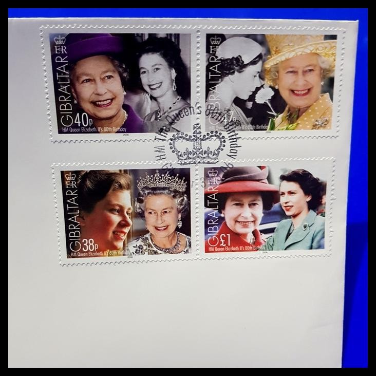 

TERBARU PERANGKO/PRANGKO FDC QUEEN ELIZABETH II. 80TH BIRTHDAY DARI GIBRALTAR