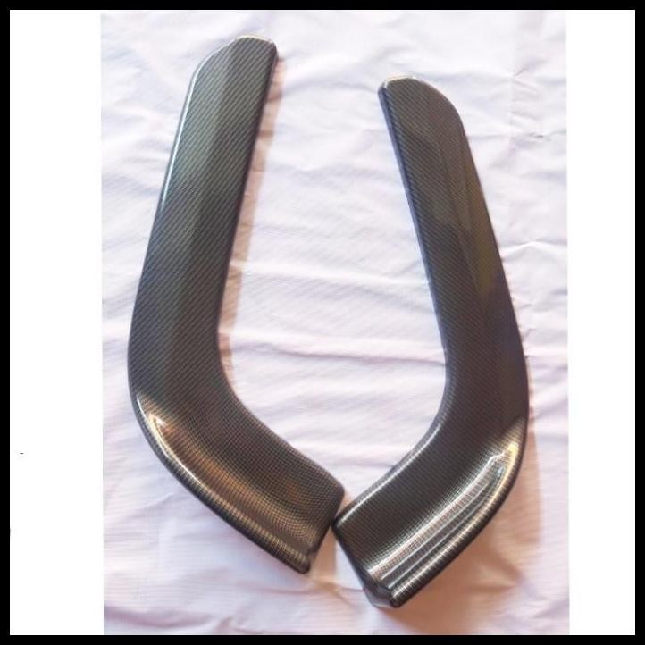 TERMURAH WINGLET DEPAN VARIASI BEMPER DEPAN MOBIL MIRAGE FULL CARBON 