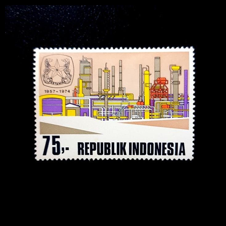 

TERBARU PRANGKO INDONESIA 1974. KILANG MINYAK PERTAMINA. !!!!!