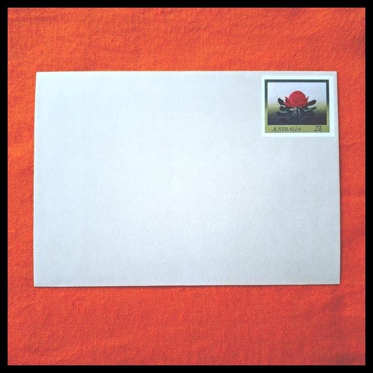 

HOT DEAL AMPLOP AEROGRAM DARI AUSTRALIA. TEMA BUNGA THE SOUTH WALES. THE WARATAH (TELOPEA SPECIOSISSIMA) WAS PROCLAIMED AS THE FLORAL EMBLEM FOR NEW SOUTH WALES IN 1962 !!!!!