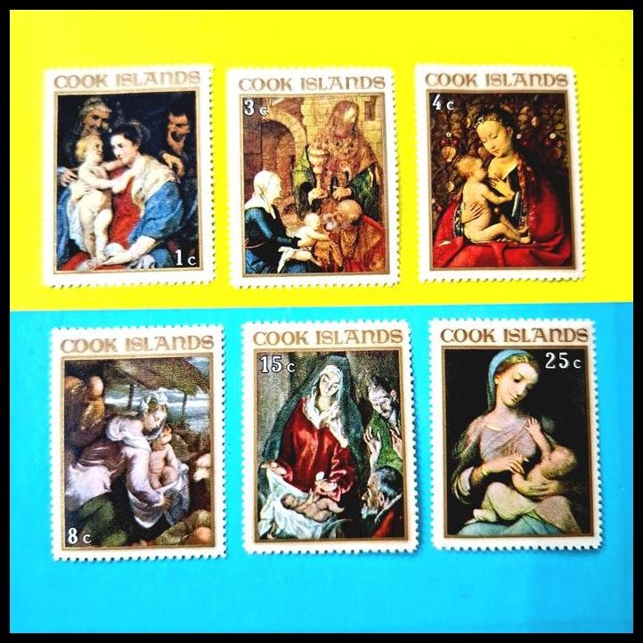 

DISKON PRANGKO TEMA CHRISTMAS/NATAL 1976 DARI COOK ISLANDS (6V) MNH !!!!!!