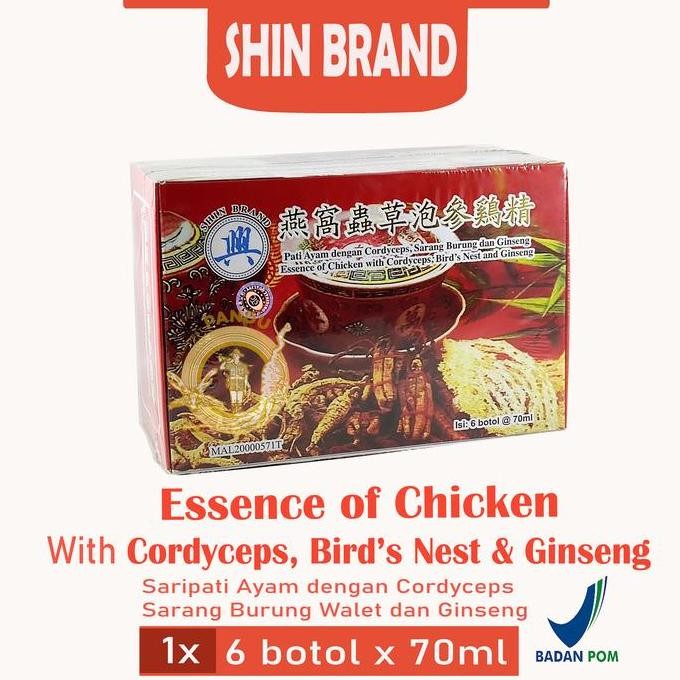 

SHIN BRAND PATI AYAM DENGAN CORDYCEPS, SARANG BURUNG DAN GINSENG