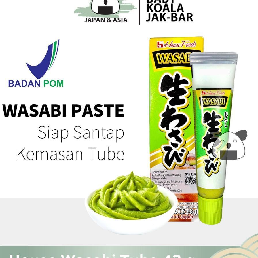 

House Wasabi Paste Tube Pasta Wasabi 43 G Horseradish For Sashimi....