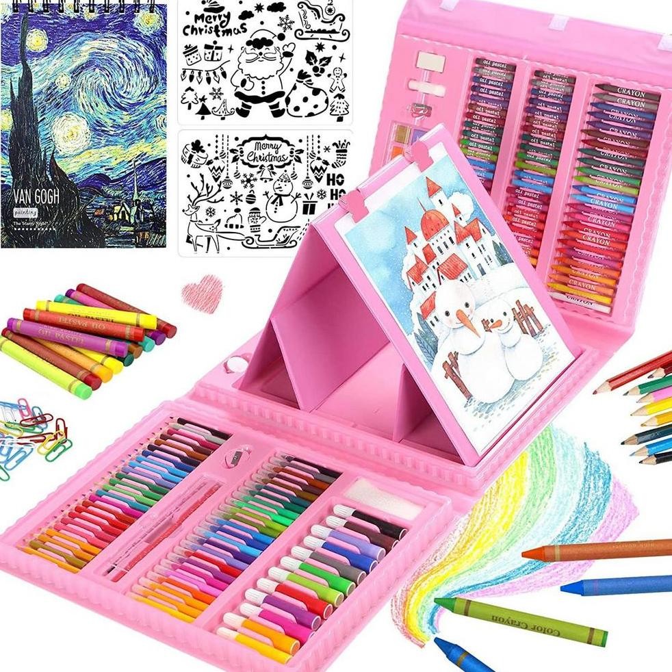 

Fx-4 Crayon Set Krayon Lengkap Spidol Warna Pensil Warna Oil Pastel 208 Pcs Fx-4