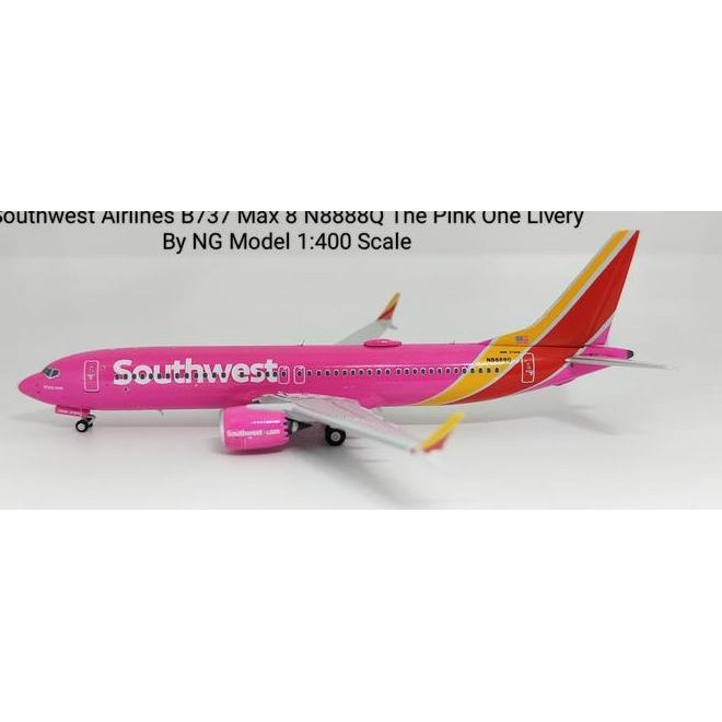 Southwest Airlines B737 Max 8 N8888Q Pink One Livery By Ng Model 400