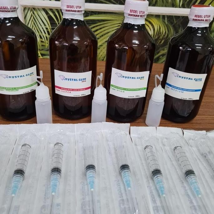 Lem Mika Bening - Lem Akrilik Transparan Kuat untuk Kaca & Plastik