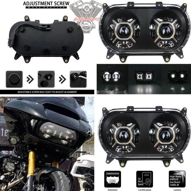 headlht harley road glide 2015 up daymaker road glide