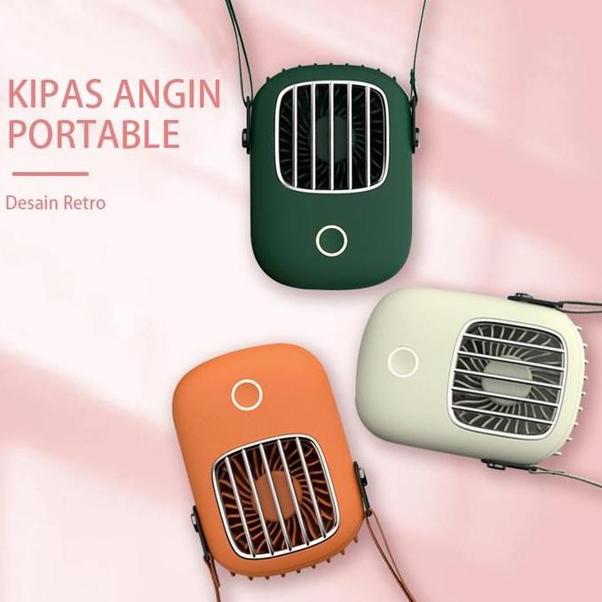 Terlaris Kipas Angin Portable Kipas Min Gantungan Leher Kipas Angin Meja Kecil Ready Stok
