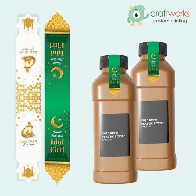 

best seller] STICKER LIDAH SEGEL MINUMAN LEBARAN / IDUL FITRI / EID MUBARAK