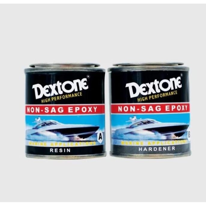 Lem Kapal DEXTONE Epoxy 2 Komponen - Resin + Hardener Anti Air Tambal Bocor