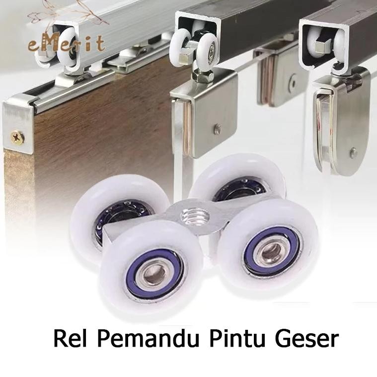 Rel Pemandu Pintu Geser / Roda Pintu Geser / Roda Gantung Kamar Mandi