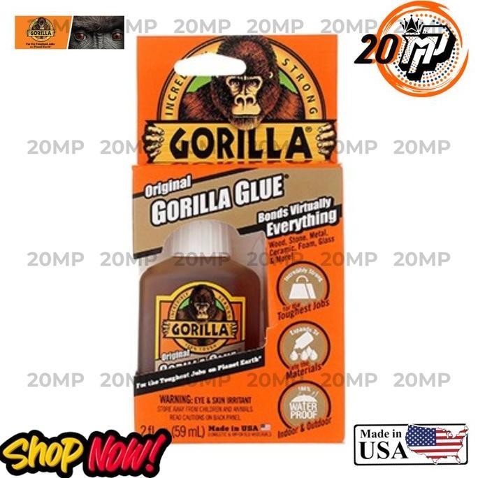 

Gorilla Glue Original 59ML - Lem Super Kuat Segala Permukaan