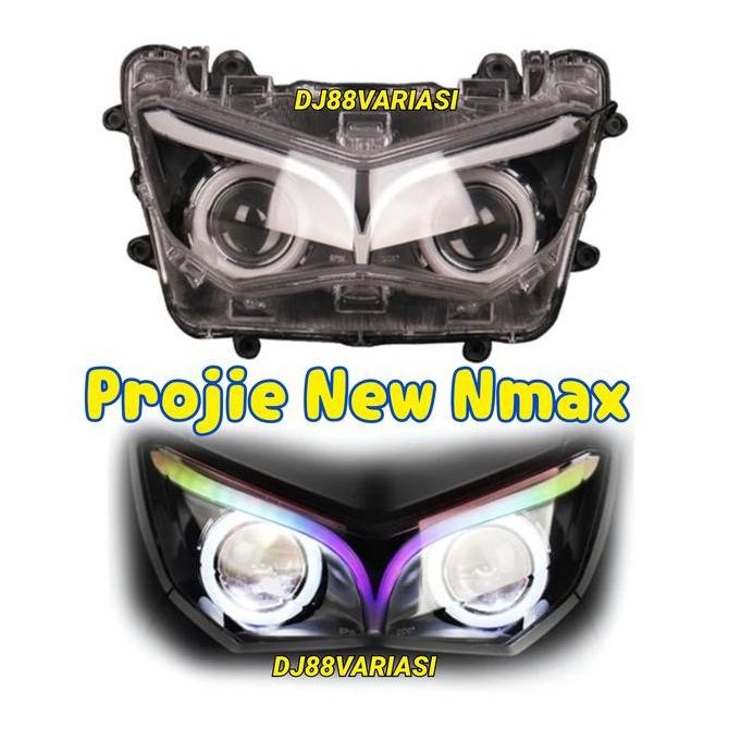 Projie biled new nmax projector headlamp lampu utama led alis rgb