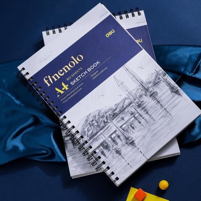 

Deli Finenolo Sketchbook A4 - Buku Sketsa 60 Lembar 160Gsm Karton Kertas Tebal