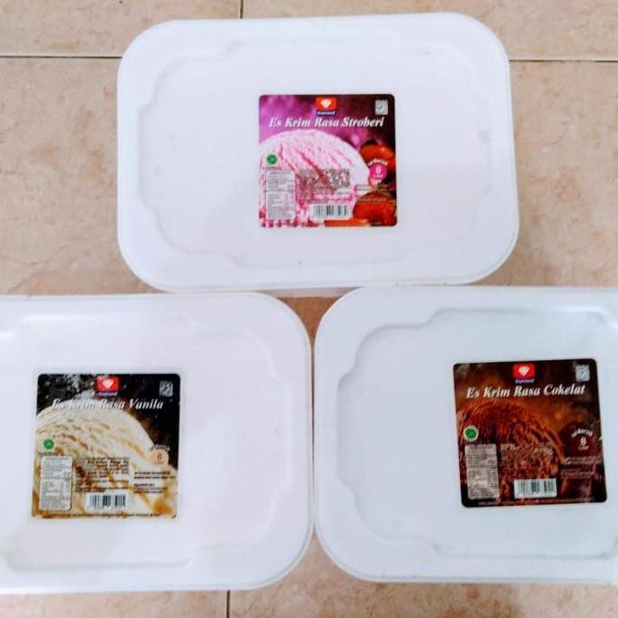 

Ice Cream Vanilla / Coklat / Strawberry 8 liter