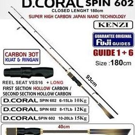 BARU JORAN KENZI DCORAL 602 Fuji Guides 6-15lbs 8-17lbs 10-20lbs Spinning pancing