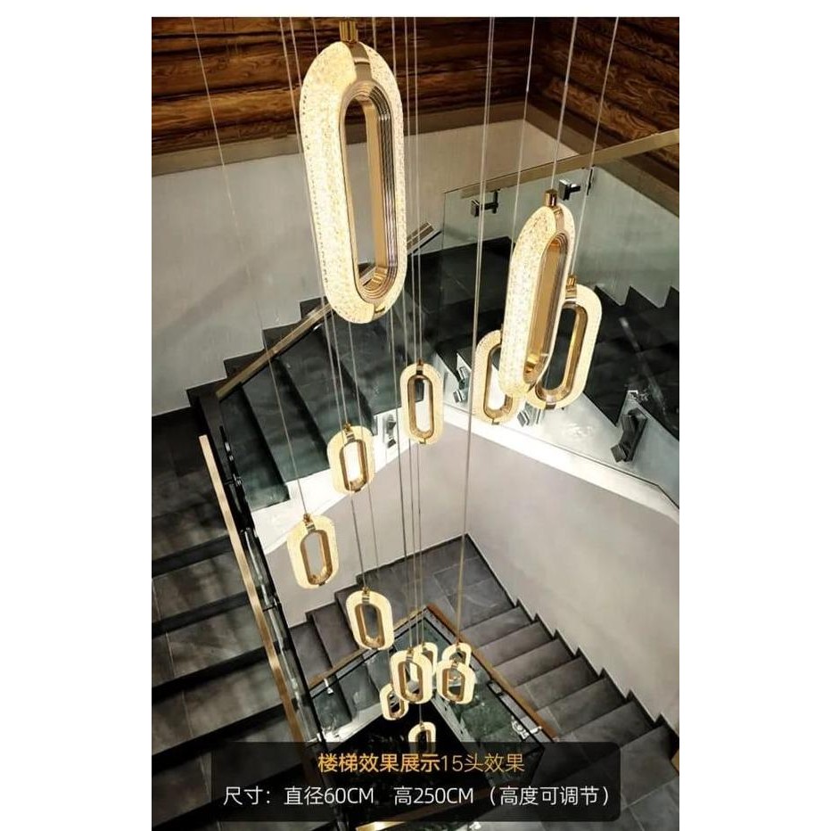 Lampu Hias Gantung Kristal Mewah / Lampu Gantung Rangkaian