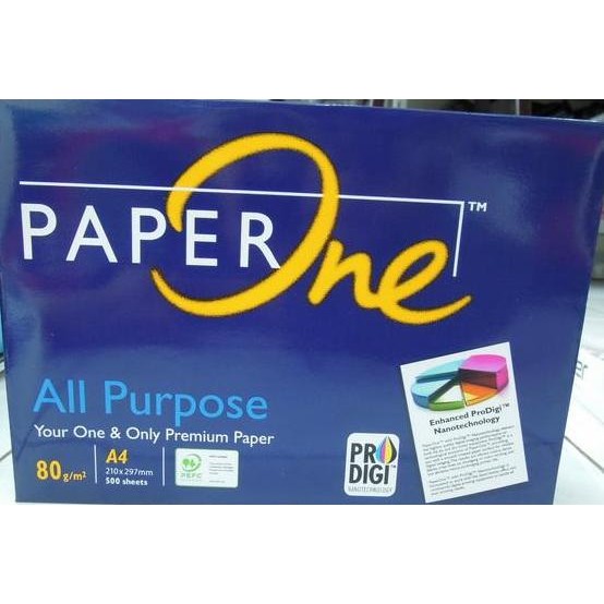 

Kertas Hvs A4 80Gsm Paperone - Kertas Print & Fotocopy Putih Tebal